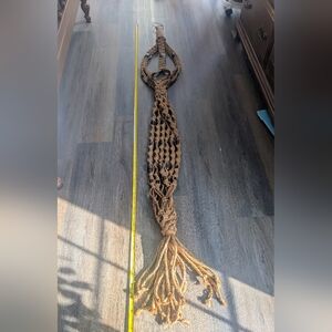 Macrame Double Plant Hanger🌿: 80" (6'6") Great Condition *See Description